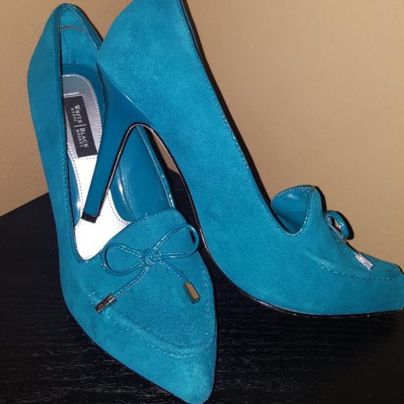 White House Black Market Shoes - White House Black Market Suede Heels